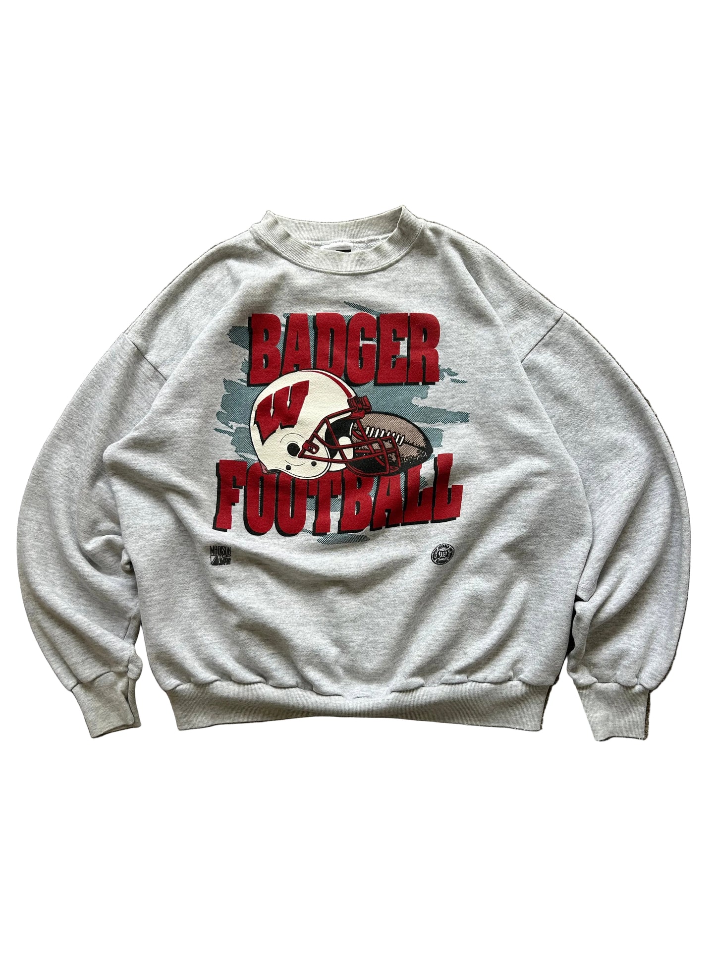 vintage 1994 NCAA Wisconsin Badgers sweatshirt XL Grey Tultex Tag