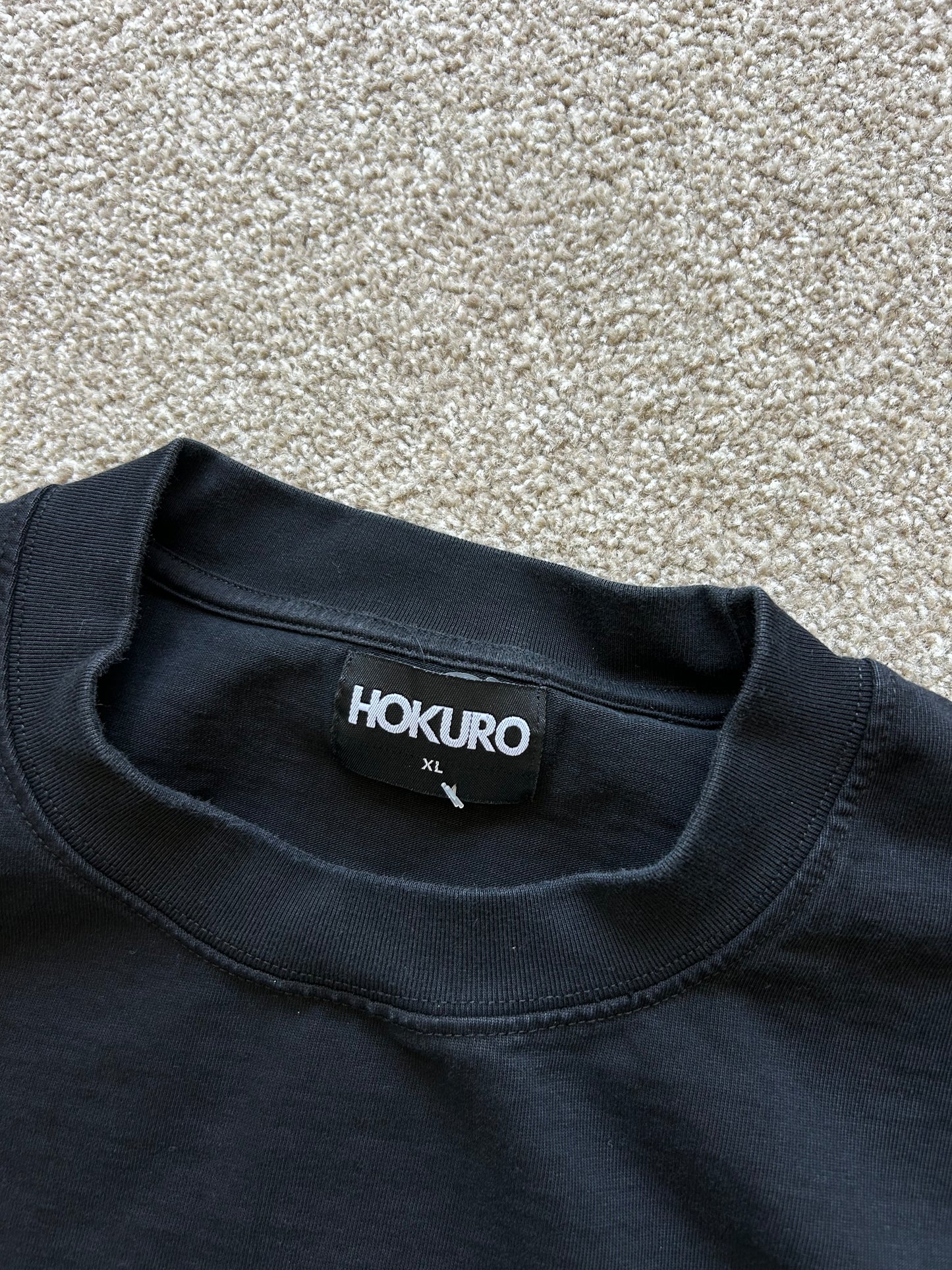 black HOKURO branded oversized t-shirt XL