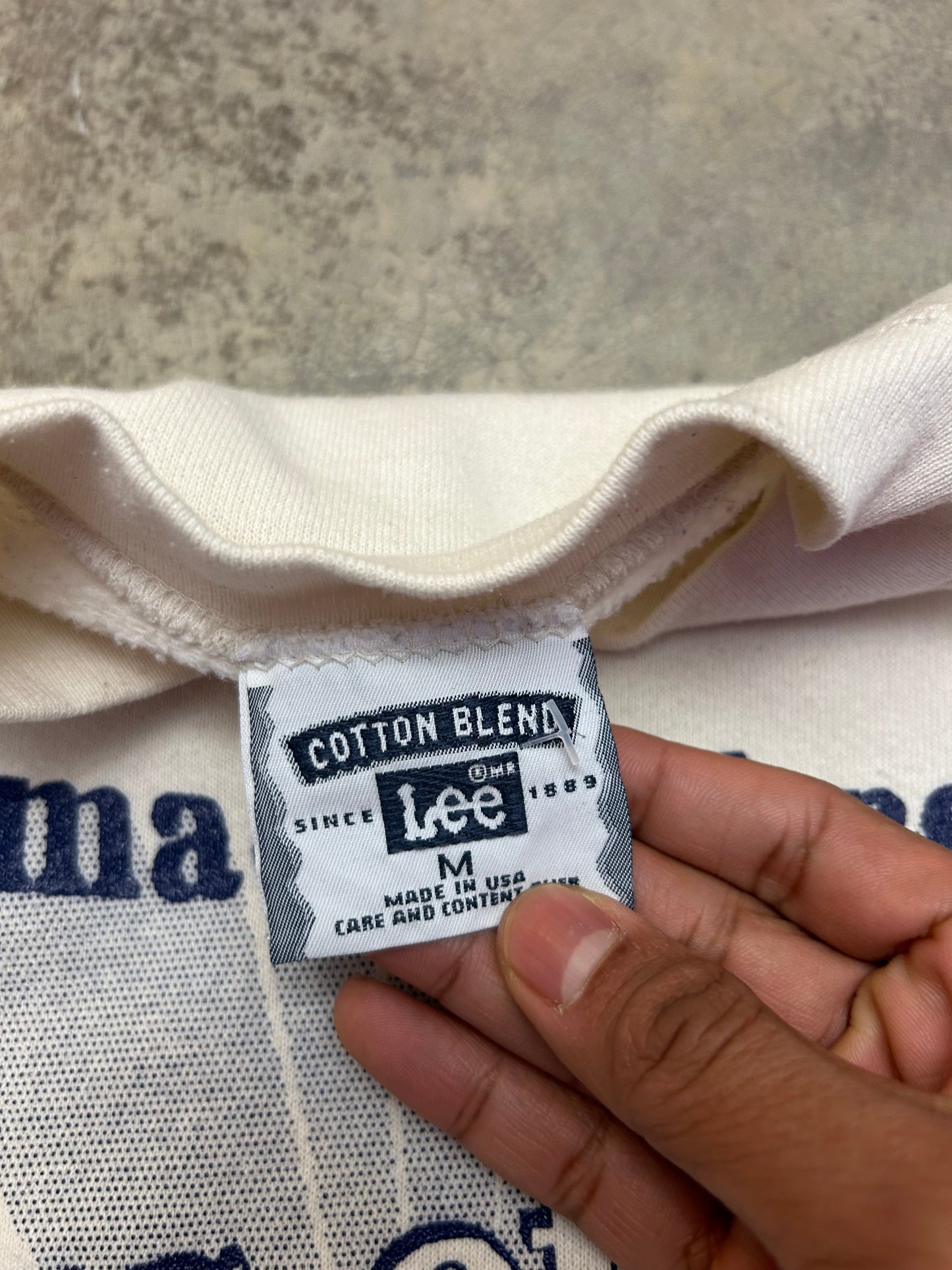 Vintage Lee Tamaqua Area Class of 2005 crewneck sweatshirt Cream Medium