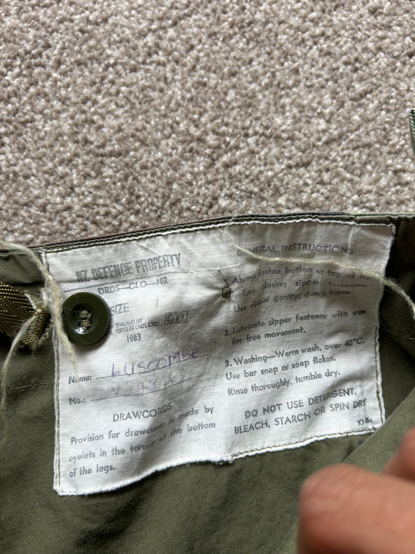 British Army Disruptive Pattern Material (DPM) camouflage trousers Camo Pants size 32