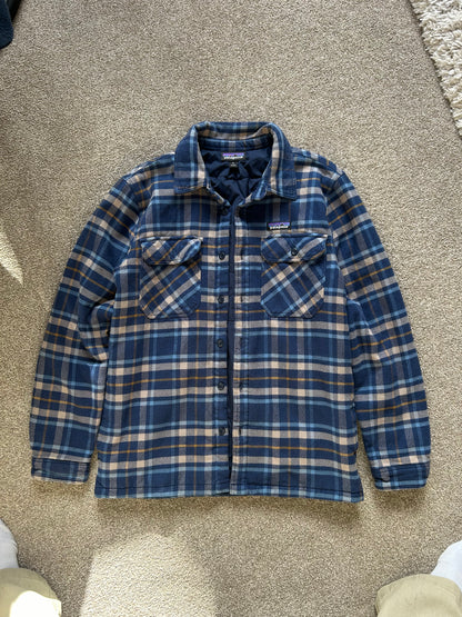 PATAGONIA FJORD DISCOUNT INSULATED FLANNEL JACKET Medium Navy Blue