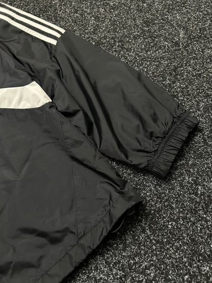 Adidas Men's Windbreaker Activewear Black Quarter Zip Jacket Size Medium