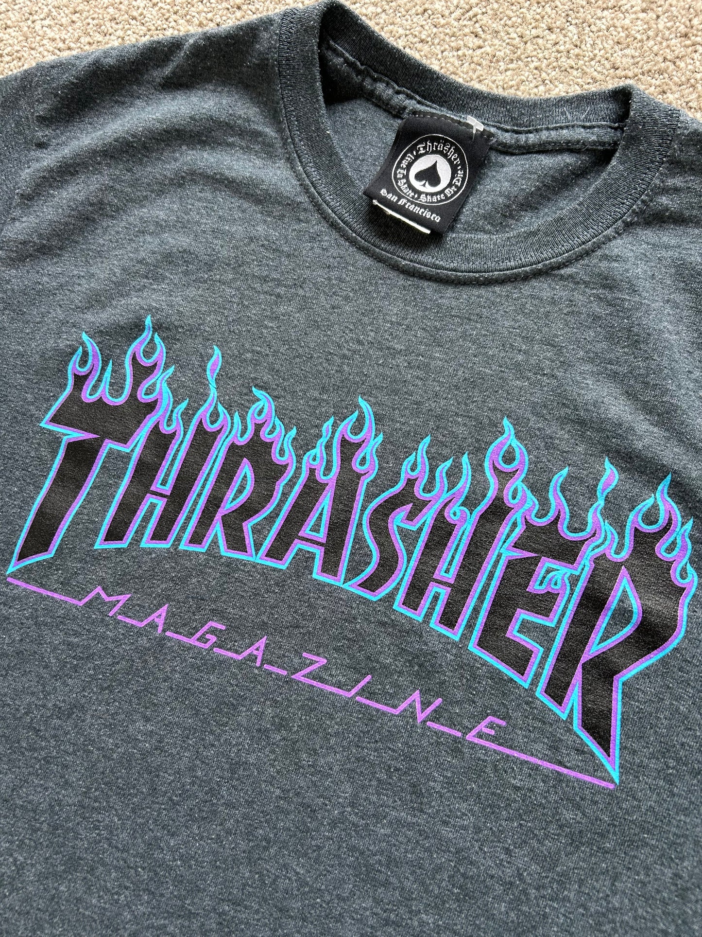 Thrasher Magazine Grey Small T-Shirt