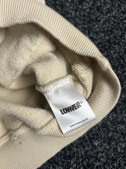 Lowerr Hoodie Cream Small Embroid