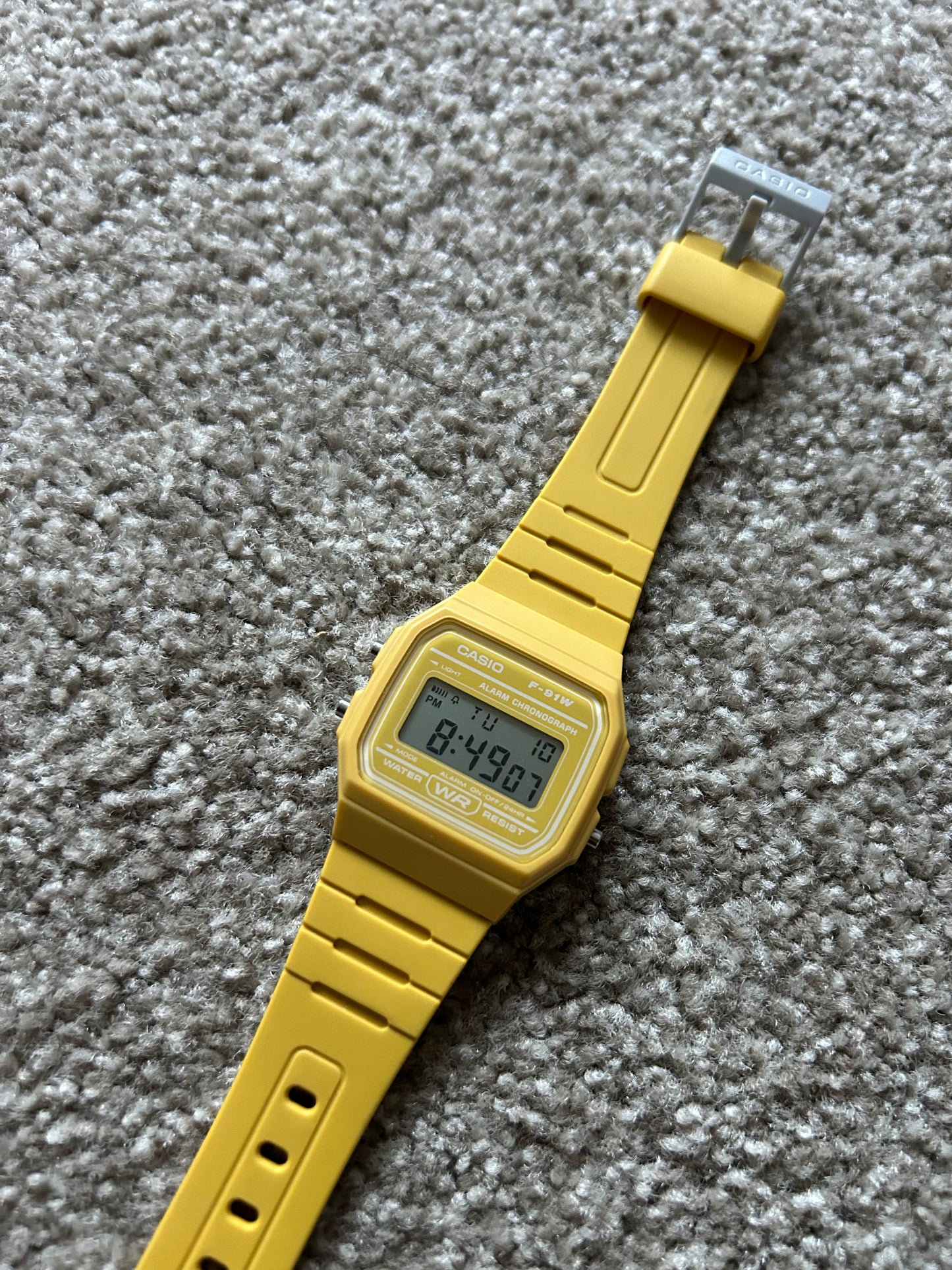 Casio Digital F-91WC-9A Yellow