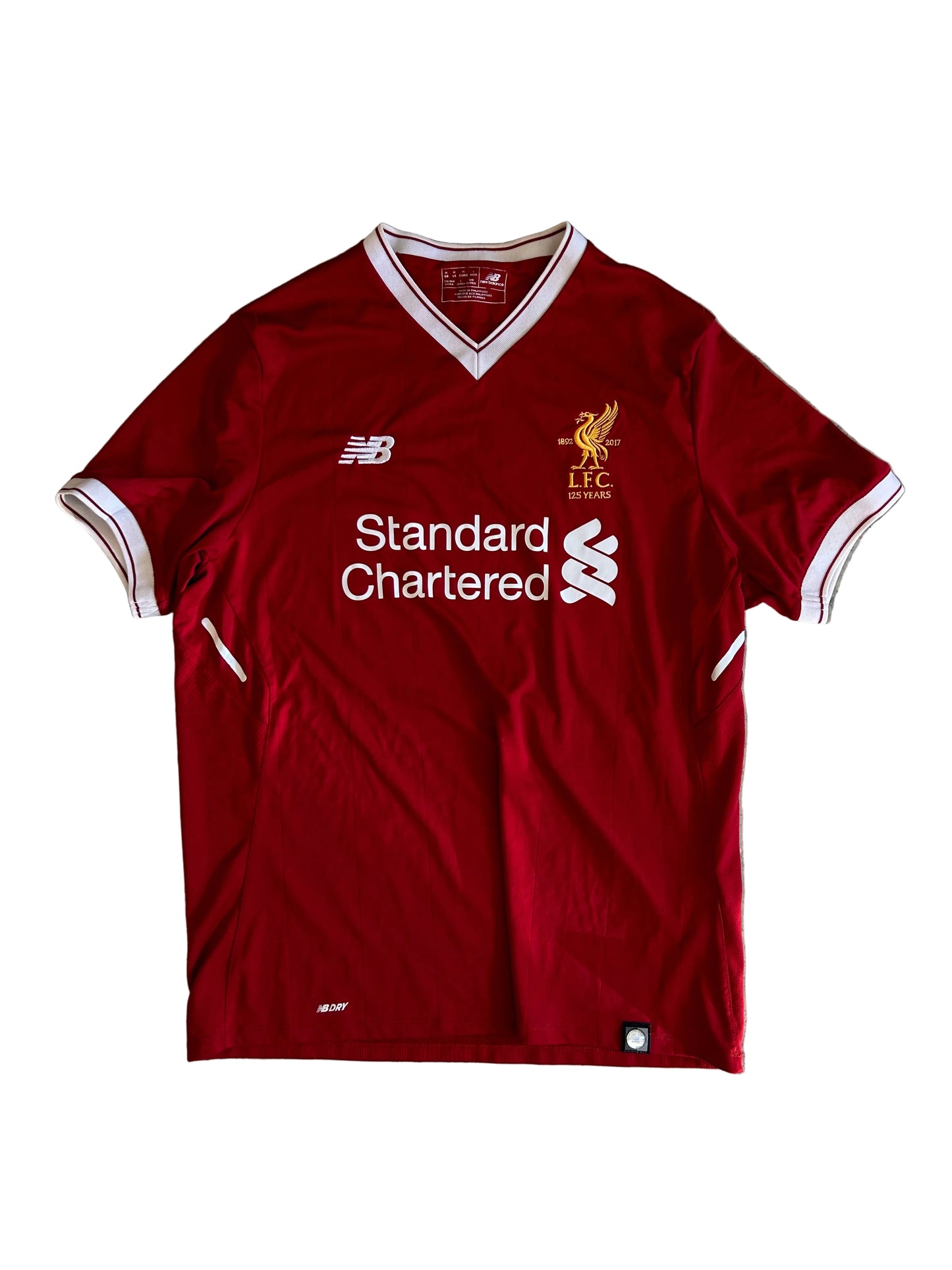 New Balance Liverpool FC 2017-2018 home shirt features a unique 125-year anniversary crest in gold Medium