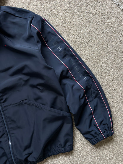 Tommy Hilfiger Windbreaker Hoodie Jacket Small Navy Blue