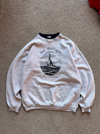 Port Washington Art Sweater Grey Large