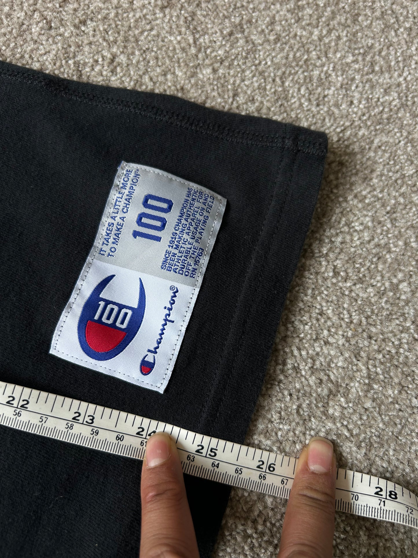 black Champion 100th Anniversary T-shirt Large