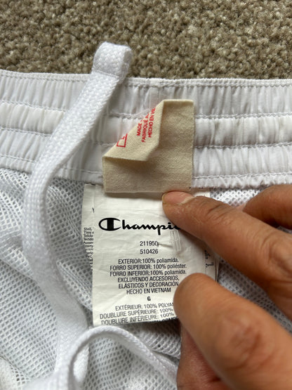 Champion Reverse Weave Corporate Taped Track Pant Large White