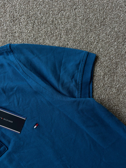 Tommy Hilfiger Short Sleeve Polo Blue Medium