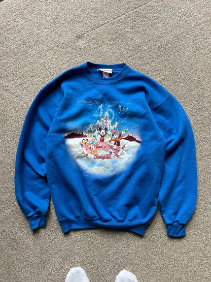 VINTAGE DISNEYLAND SWEATSHIRT Small Blue Made in USA