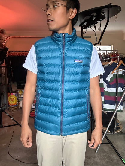 Patagonia Men's Down Sweater Vest Blue Mens Medium Fall 2016