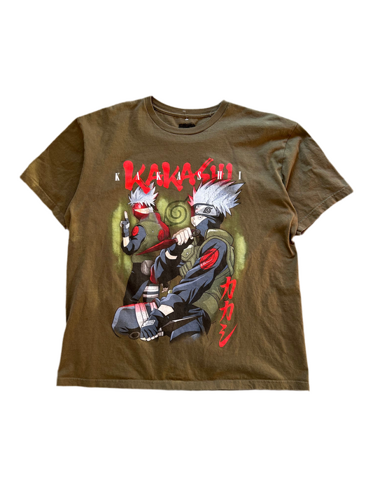Goat Crew Naruto Kakashi Green XL Tee