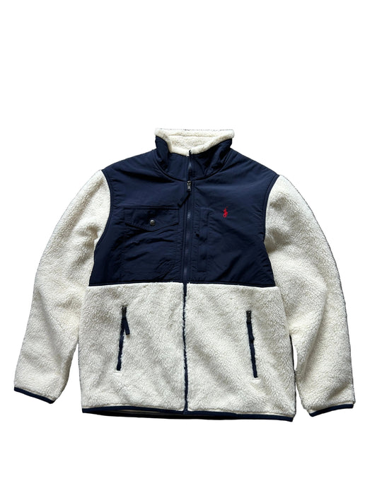 Ralph Lauren RL Two Tone Fleece Jacket Large