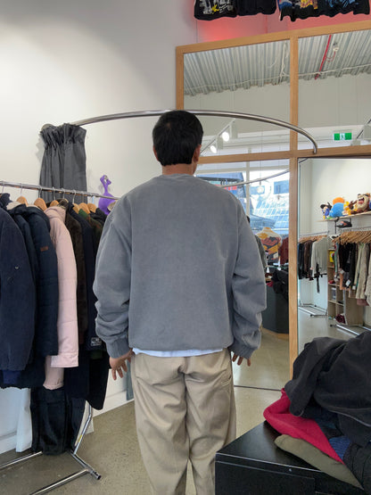 COS crewneck sweatshirt features a washed gray finish for a vintage look Large