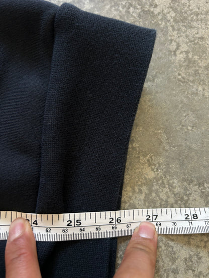black Jordan Jumpman Men's Fleece Crew Sweatshirt, which features side pockets and a prominent white "JUMPMAN" graphic with the Nike swoosh Medium