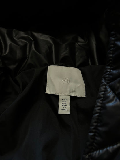 H&M Black Medium HOODED PUFFER JACKET