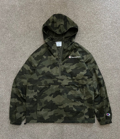 Champion Camo Mens Jacket Medium Windbreaker
