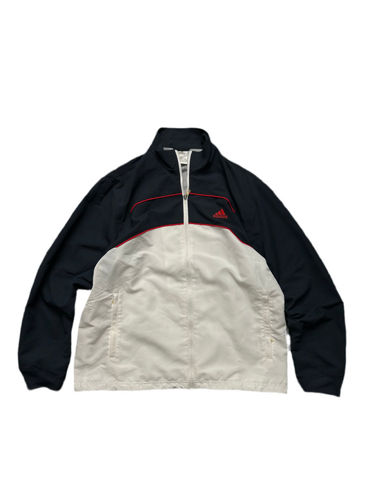 Vintage Adidas Track Jacket XL Navy Blue /White