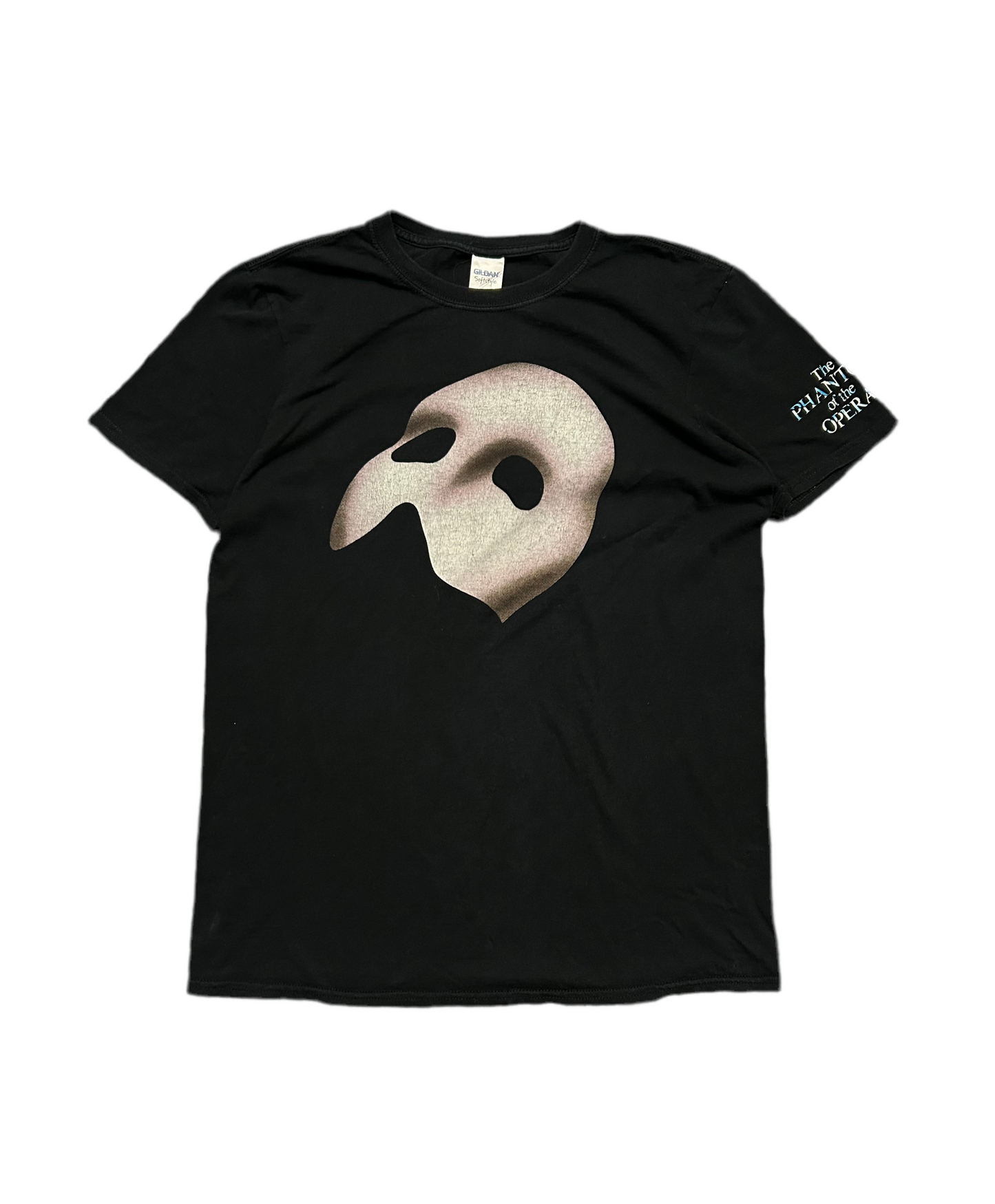 Modern Phantom Of The Opera Mask Tee Medium Gildan Tag Black