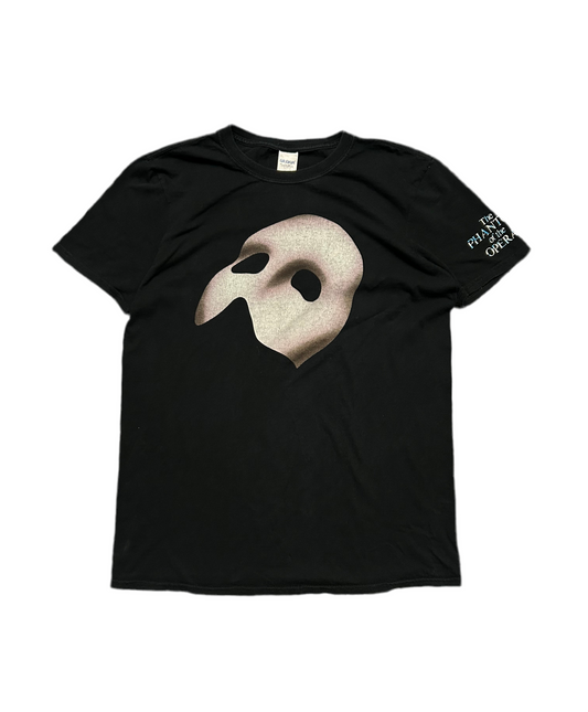 Modern Phantom Of The Opera Mask Tee Medium Gildan Tag Black