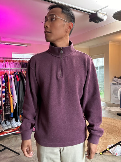 Alton Ave Sweat from the New Zealand heritage brand Rodd & Gunn Quarter Zip Maroon Small