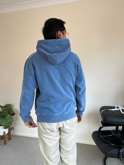 Nike Jordan Flight Essentials Washed Pullover Hoodie in Sky J French Blue Small