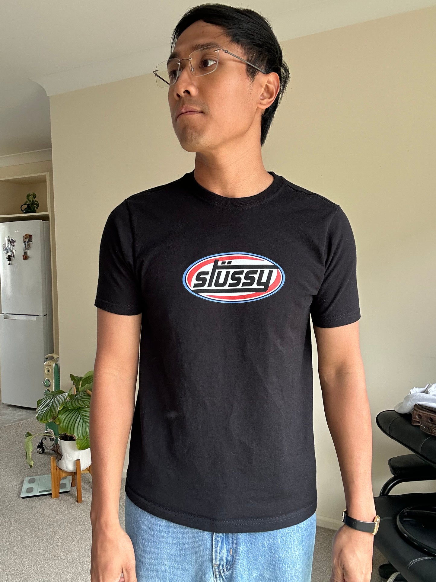Stüssy Pitstop Heavyweight T-Shirt in black Small