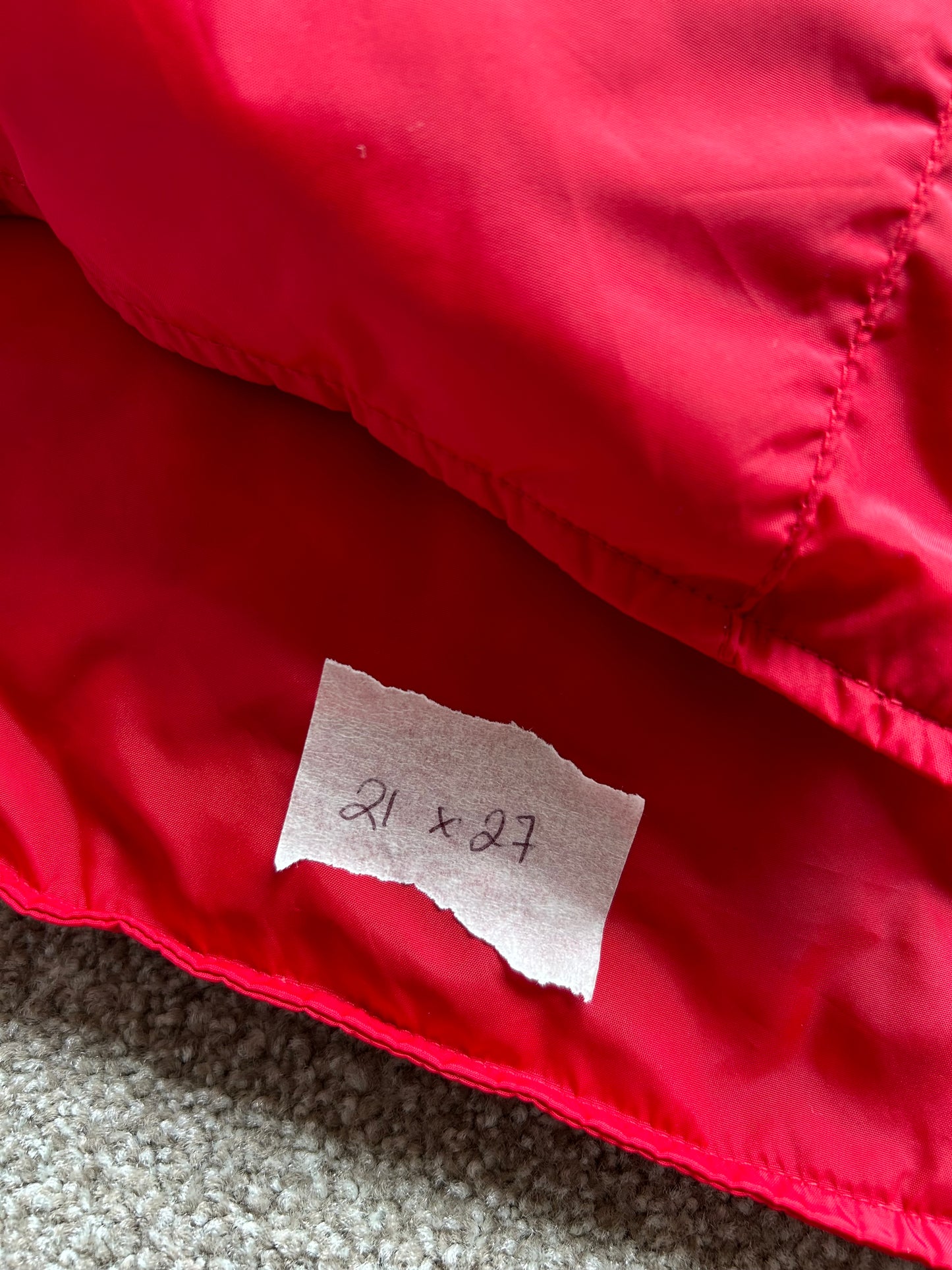 Vintage LL Bean Down Vest Red Small Made in USA