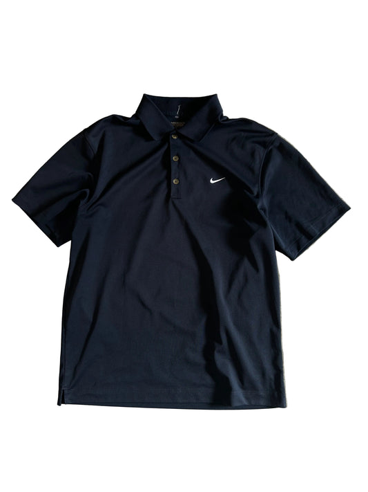 Vintage Navy Blue Nike Dri-FIT Victory golf polo shirt Large