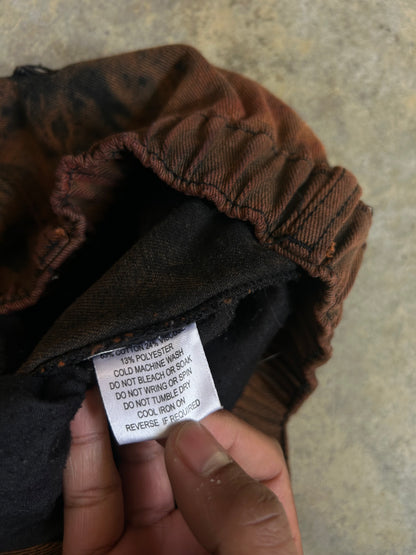 Dangerfield Bleach Dyed Pants size 30 Black