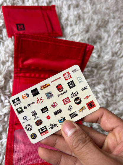 Y2K DC Trifold Wallet Red