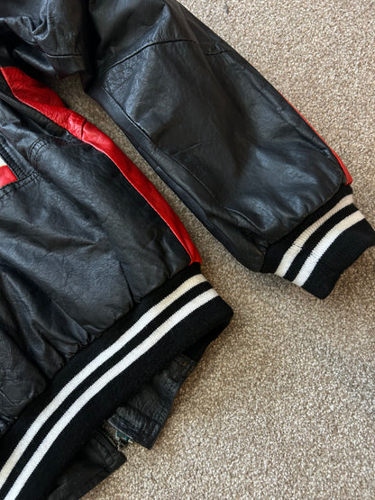 Vintage USA Flag Medium Leather Jacket