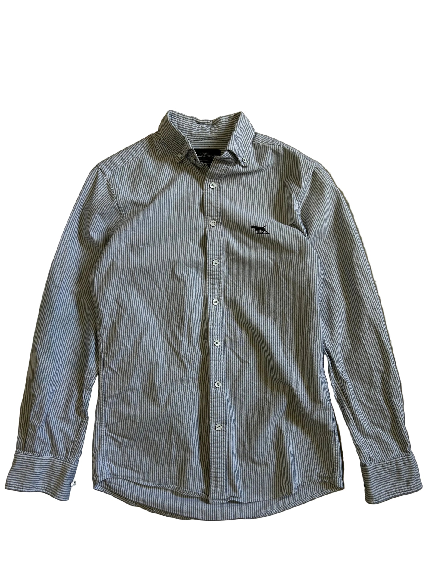 men's long-sleeve striped button-down shirt by Rodd & Gunn Oxford Small