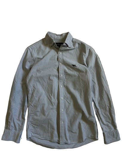 men's long-sleeve striped button-down shirt by Rodd & Gunn Oxford Small