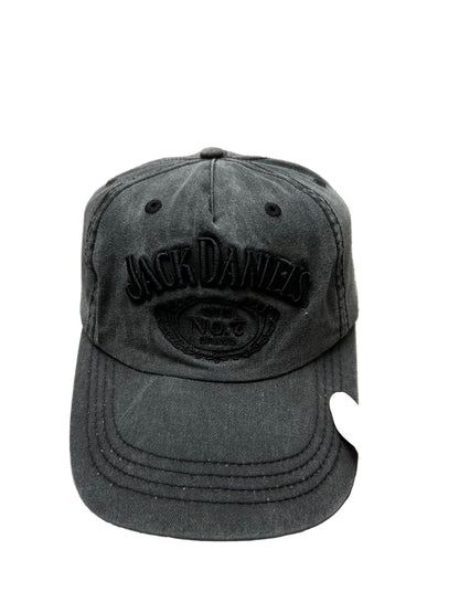 gray Jack Daniel's Old No. 7 Brand baseball cap with black embroidered logos OSFA