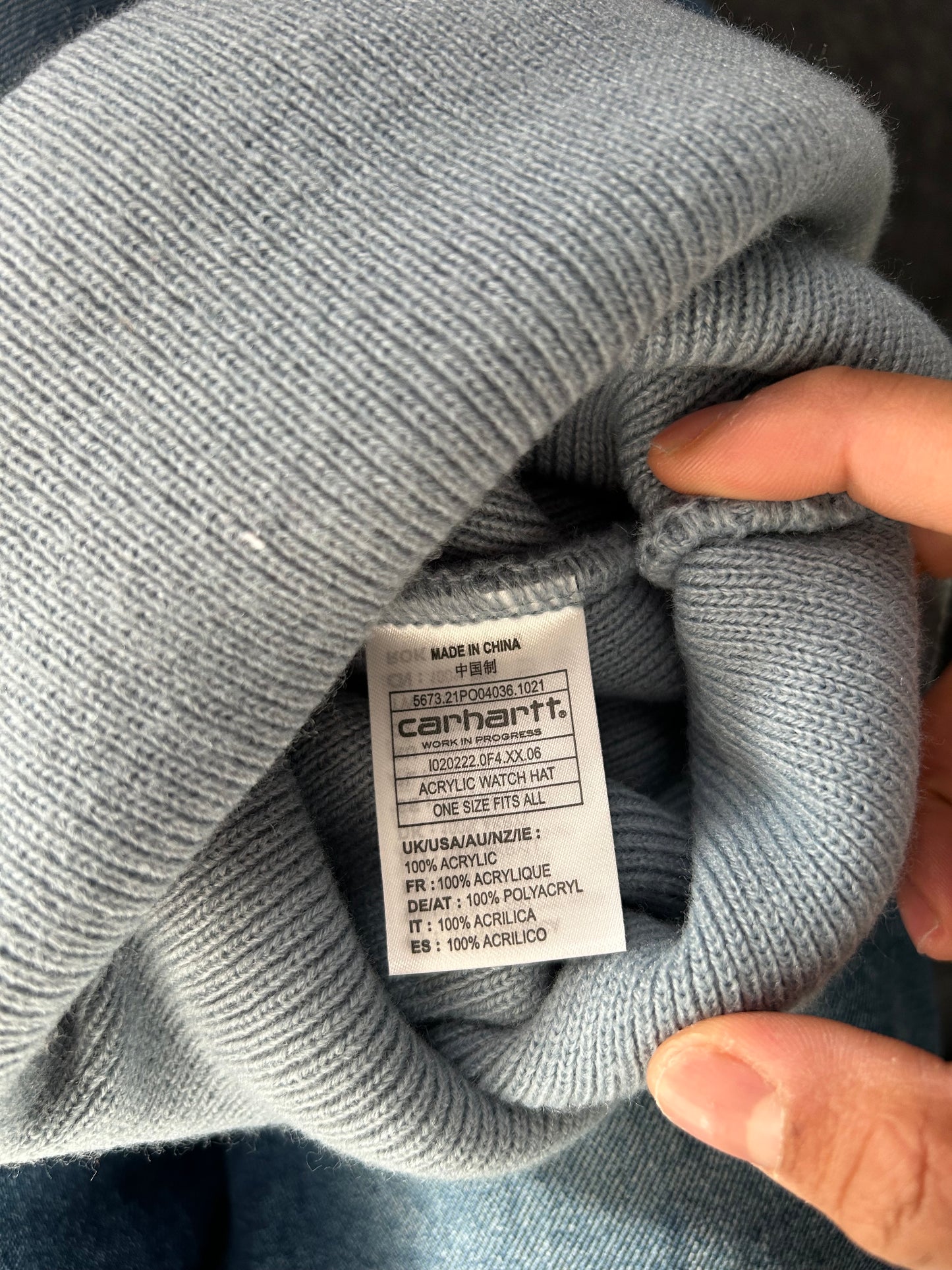 Carhartt Beanie Sky Blue