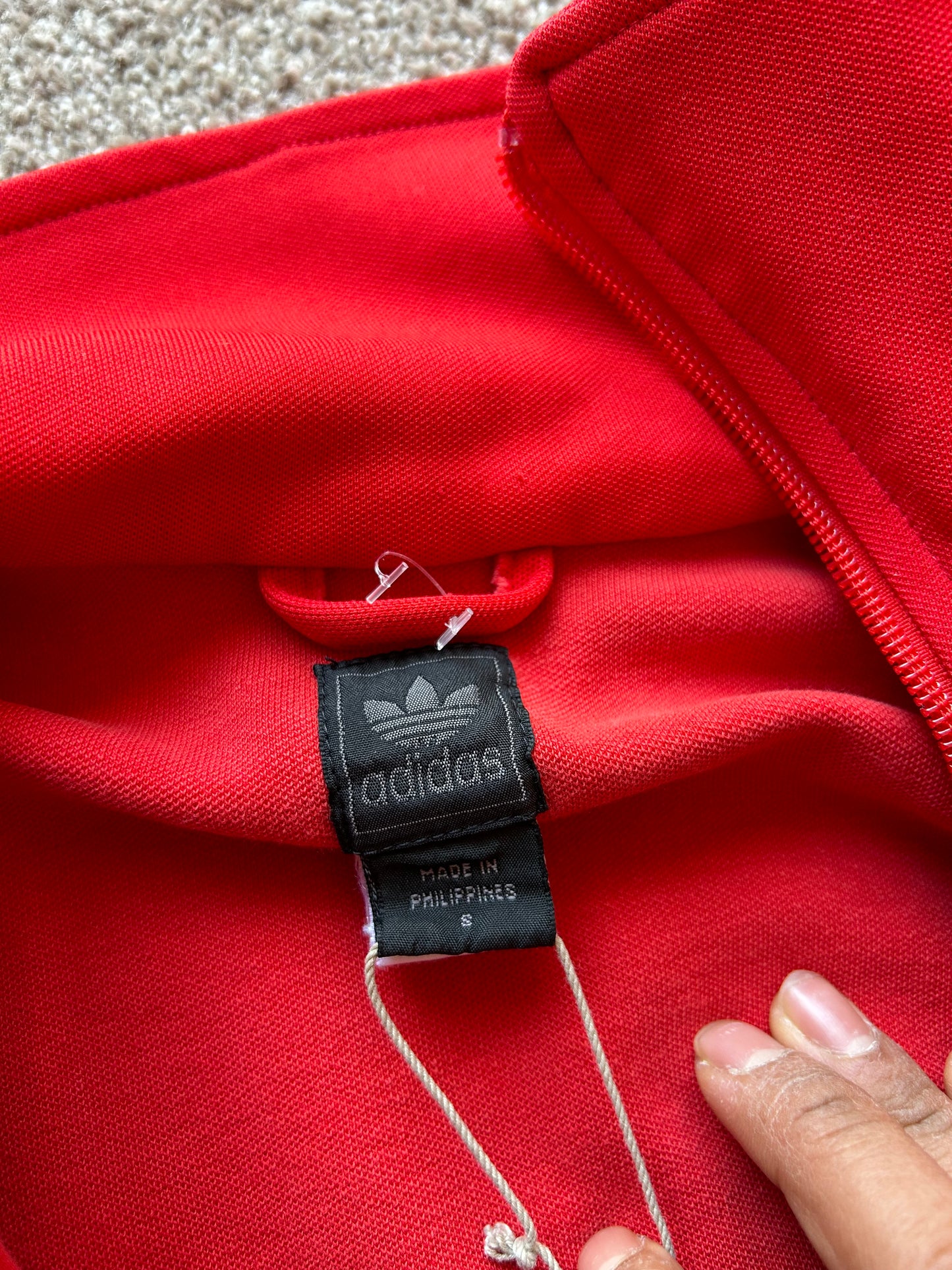 Vintage Adidas Track Jacket Red Small