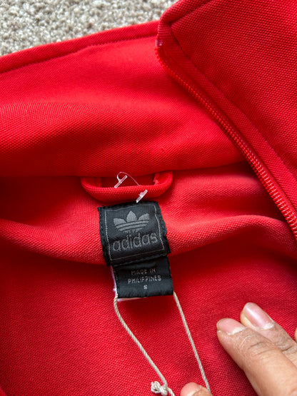 Vintage Adidas Track Jacket Red Small