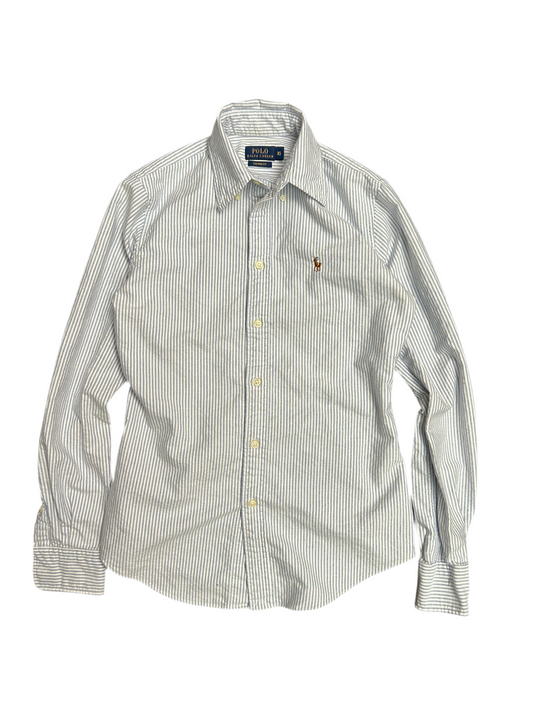 Polo RL Striped Polo Women's Light Blue XS