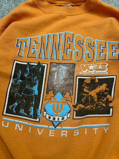 Vintage University Of Tennessee Sweatshirt Mens XL Orange Pullover 90s Salem Tag