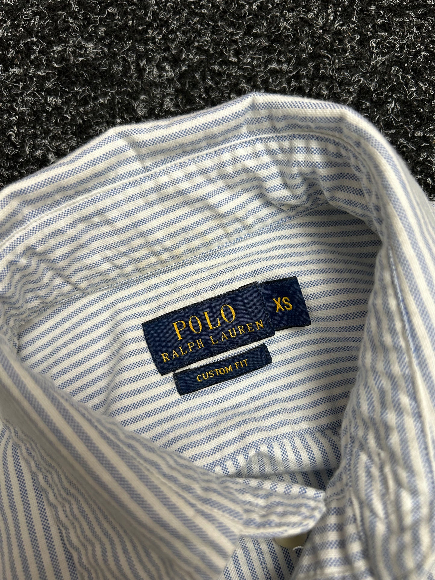 Polo RL Striped Polo Women's Light Blue XS