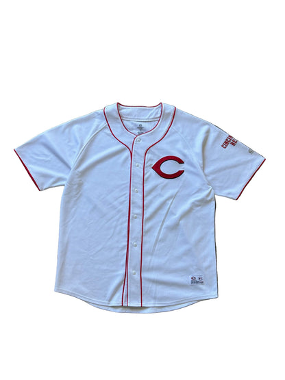Cincinnati Reds baseball jersey, similar to the True Fan officially licensed MLB top XL White