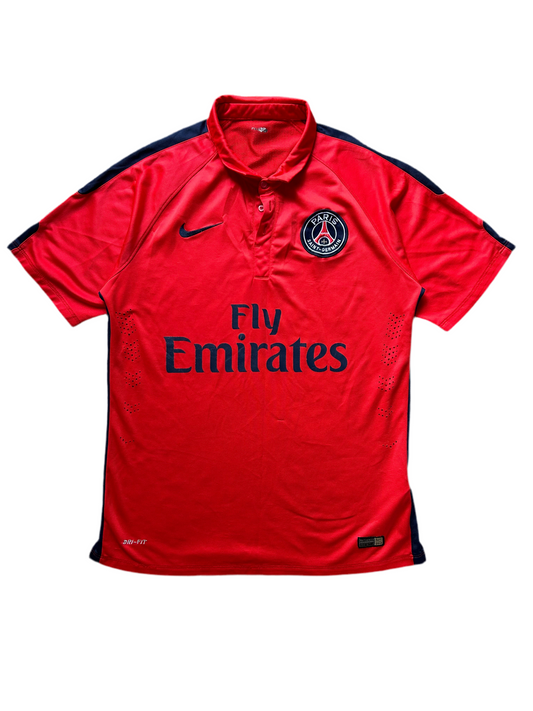 Pre-Owned Paris Saint-Germain Third Stadium Jersey 'Red' Large 2014