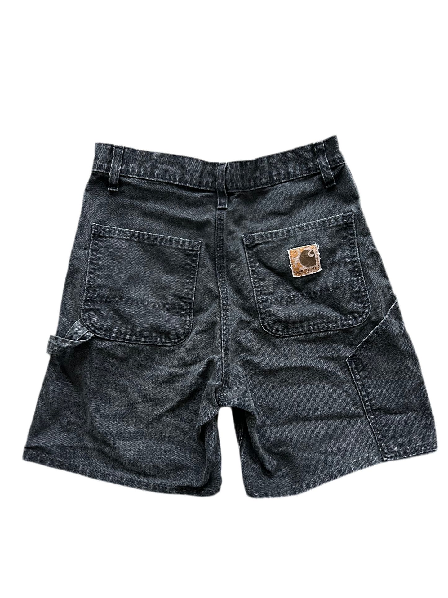 Carhartt B25 Black Shorts size 29 Above the Knee Altered