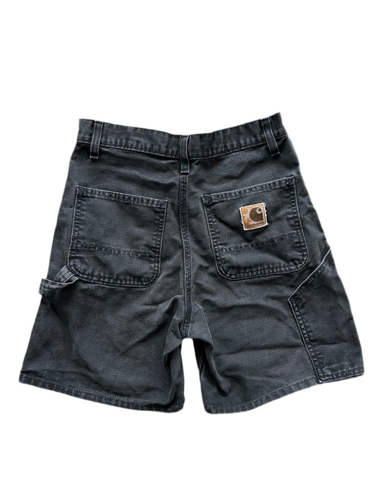 Carhartt B25 Black Shorts size 29 Above the Knee Altered