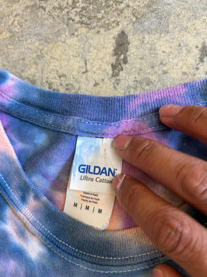 Medium Purple mushroom design tie-dye shirt
