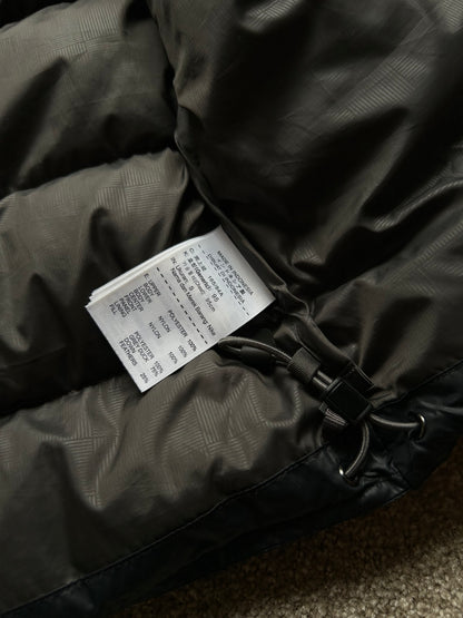 Nike Duck Down Puffer Vest Small Orange Tag Black