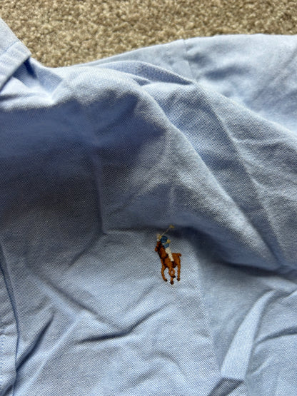 RL Polo Ralph Lauren Blue Medium Slimfit Oxford